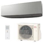 Fujitsu Design oldalfali split klíma szett, ezüst - 3,4 kW  - ASYG12KETEB / AOYG12KETE